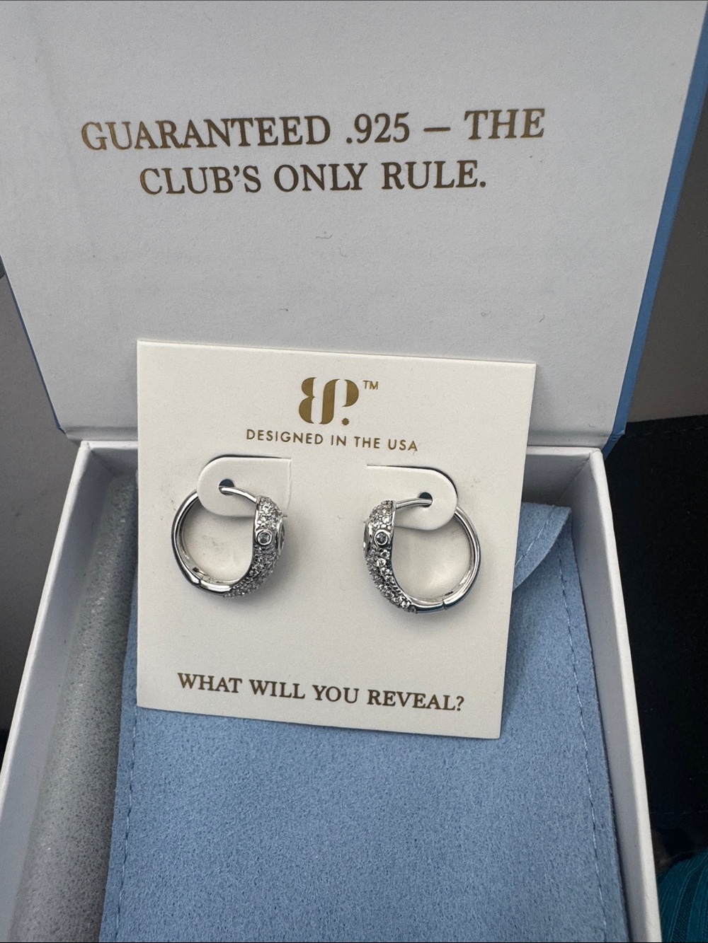 bp Silver snake Pavé Mini Hoop Earrings